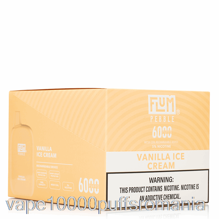 Vape Romania [10-pachet] Flum Pebble 6000 De Unica Folosinta